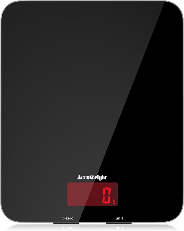201 Digital Kitchen Scale 5kg Tempered Glass Backlit LCD