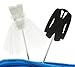 Shxstore Glitter Diamond Ring Wedding Dress and Suit Cake Cupcake Toppers Picks for Decorations, Set of 22