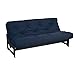 Trupedic Futon Mattress for Floor or Frame - Plush Foldable Sofa Bed for Adults & Kids - Portable Convertible Foam Futon for Dorm Room, Camping, Office - Frame Not Included (10” Thickness, Queen Size)