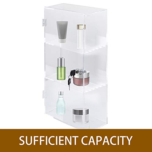 image for BestEquip Acrylic Display Case Assembled Clear Display Case 3Tier with