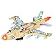 Best Choice Products Kids Toy F-16 Fighter Jet Airplane with Flashing Lights, Sound, Bump & Go Action, Beige