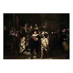 The Night Watch by Rembrandt Van Rijn - Dutch Golden Age Painter - Peel and Stick Large Wall Mural, Removable Wallpaper, Home Decor - 66x96 inches