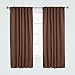 Best Home Fashion Thermal Insulated Blackout Curtains - Back Tab/ Rod Pocket - Chocolate - 52