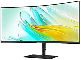 Samsung ViewFinity S6 34" VA WQHD USB-C Curved Monitor LS34C652UAUXXU view 2