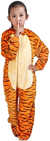 Unisex-Children Animal Cartoon Cosplay Kigurumi Tigger Onesie Pajamas