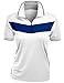 Xpril Women's 2 Tone Pattern Coolmax Fabric Polo T-Shirt