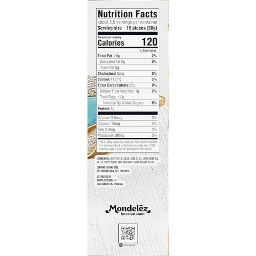 GOOD THINS MIXED SEED RICE SNACKS GLUTEN FREE CRACKERS, SNACK CRACKERS, 3.5 OZ