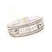 Clearance! Bracelets for women JSPOYOUWomen Multilayer Bangle Bracelet Crystal Beaded Leather Magnetic Wristband (White)
