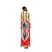 Aro Lora Women's African Print Deep V Neck 3/4 Sleeve High Slit Dashiki Long Maxi Dress X-Large Red