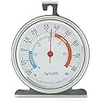 Taylor Precision Products 5924 Large Dial Kitchen Refrigerator and Freezer Kitchen Thermometer, 3 Inch Dial,Silver