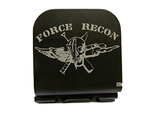 Marine Force Recon Laser Etched Hat Clip Black