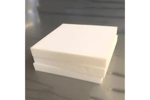 YUURO 1"/2"/3"/4" Thick Square Upholstery Foam High Density Foam Sheet,Sofa Seating Pad/Dog Bed Mattress/DIY Craft Foam,Firm Bed Wall Gap Filler