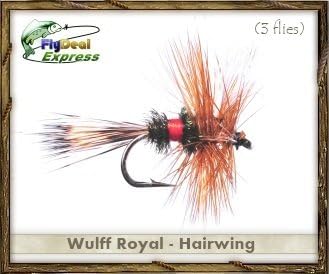 Fly Fishing Flies - ROYAL WULFF - Dry Fly (3-pack)