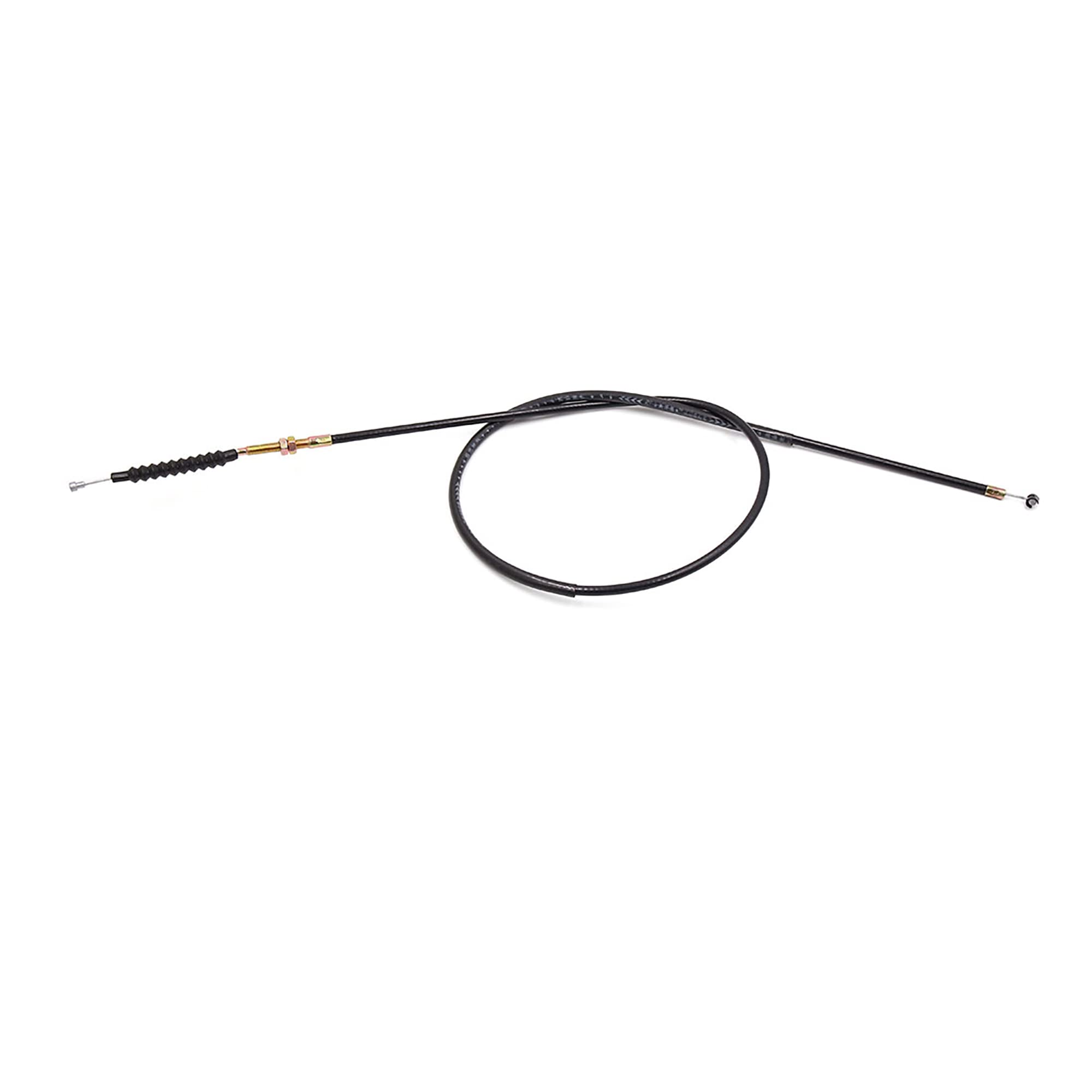 sourcingmap 130cm Length Black Rubber Coated Motorcycle Motorbike Clutch Cable Wire for CG200