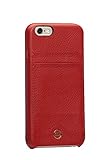 Sena Isa Snap On Wallet Beautifully Handwrapped Red Leather Wallet Case For Iphone 6/6S - Red
