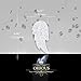 Orrous & Co. Legacy Collection Women's 18K White Gold Plated Cubic Zirconia Angel Wings Stud Earrings, One Size