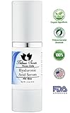 Premium Hyaluronic Acid Serum For Face - 100% Pure Anti Aging Hydrating Facial Moisturizer - Added Vitamin c For Wrinkles - Best Acne Treatment - FDA Approved Natural Ingredients - Made in USA - 1oz