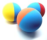 Snug Rubber Dog Balls - Tennis Ball Size - Virtually Indestructible (3 Pack)