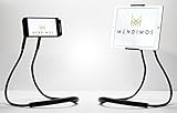 MENDIMOS Lazy Cell Phone Holder With Bonus Stand - 360 Degree Rotating Mount, Mobile Phone Stand, 3 in 1 (Phones, Tablets, E-Books) Gooseneck Tablet Stand