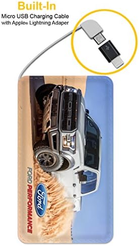 Decorative Battery Pack Amped Portable Charger 5000mAh Total 1.0A Output 2-Port Output Power Bank Portable Battery Charger for iPhone, iPad, and other Smart Devices - Ford F150 Raptor