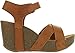 Refresh Mara-05 Womens Ankle Strap Comfort Criss Cross Platform Wedge Sandals,Brown,8