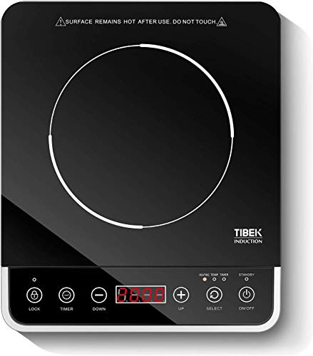 Portable Induction Cooktop, 1800W Countertop Burner Cooker with 15 Temperature Power, 180 Minutes Timer, 3 Safety Lock, Wear Resistance (Security,ETL Approved) - Thumbnail 7