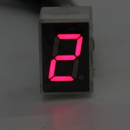 US Warehouse - Red LED Universal Digital 6 Gears Indicator Motorcycle Display Shift Lever Sensor - Thumbnail 6