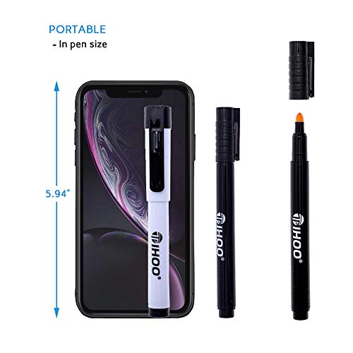 TIHOO Counterfeits Money Detector Pen with UV Light, Money Marker Counterfeit Bill Detector, Fake Bill Detector Pen Checker, 3 Pack