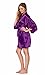 Satin Kimono Rhinestone Maid of Honor Robe (Small/Medium, Purple)