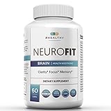 Natural Brain Nootropic Supplement | Boost Memory and Mood, Focus, Clarity, Sharp Mind, Alert and No Jitters | Formulated with DMAE, Bacopa, L-Glutamine, Vitamin A and C, Magnesium. 60 Capsules