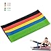 Resistance Loop Bands Latex Exercise Band Stretch Resistant For Upper Body, Lower Body, and Core Exercise, Physical Therapy, Lower Pilates, At-Home Workouts, and Rehab, Assorted Resistances (Set of 5)