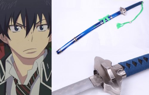 Dream2reality Cosplay Ao no Exorcist Okumura Rin Kriss Replica Sword Medium Carbon Steel Mass Producted Katana