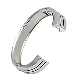 bayite Jewelry Bangle For Fitbit Alta, Unadjustable One-size Bracelet, Silver Large 6