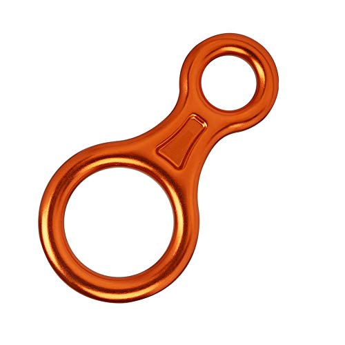 8 Word Loop Descender Speed Reducer High Altitude Escape Reducer Rope Protection Climbing Device Cable Climbing Equipment Orange