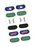 Amscan Baseball Dream Major League Face Tattoos Favour, Paper, 1/2 x 1”2 (36 Tattoos)