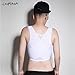 JARAZIN Women Lesbian Transgender Tomboy FTM Breathable Compression Hook Chest Binder Tank Top (M,White