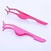 SANNYSIS 1PC Magnetic Eyelashes Nipper Extension Applicator Remover Clip Tweezer Nipper Beauty Tool (Pink)