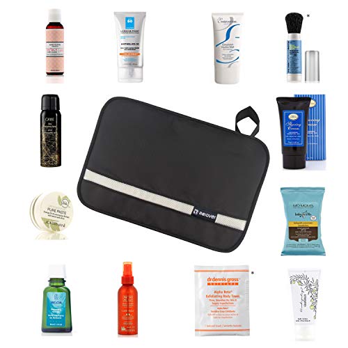 Relavel Travel Toiletry Bag Business Toiletries Bag for Men Shaving Kit Waterproof Compact Hanging Travel Cosmetic Pouch Case for Women Black 8 Relavel Travel Toiletry Bag Business Toiletries Bag for Men Shaving Kit Waterproof Compact Hanging Travel Cosmetic Pouch Case for Women Black