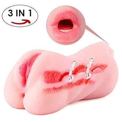 Masturbatoren 3 in 1 Masturbator, Masturbation mit abnehmbare Schale aus Medizinisches weiches Material 100% Wasserdicht für 