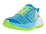 Hoka One One Womens W Clayton Bright Green/Blue Atoll Running Shoe (8.5)