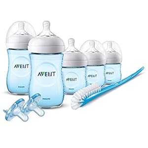 Philips Avent Natural Baby Bottle Blue Gift Set, SCD206/12