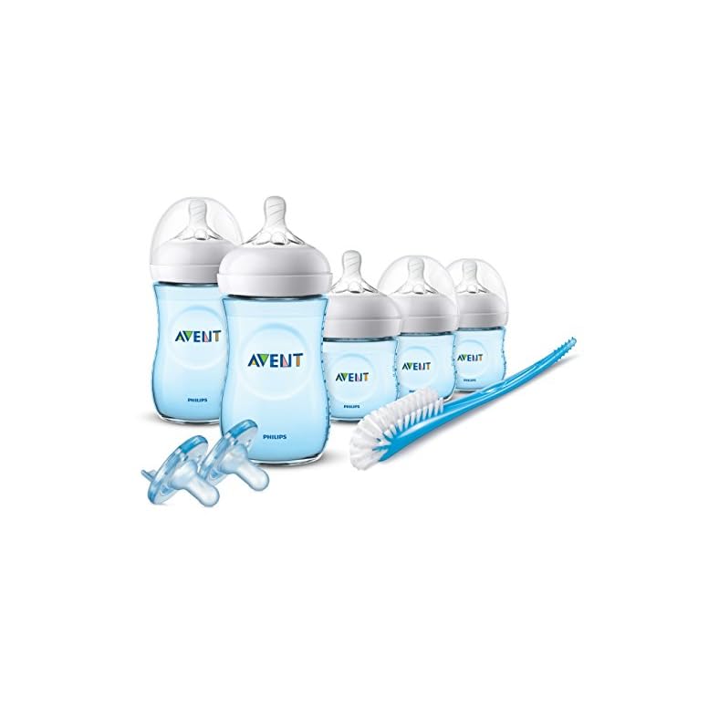 Philips Avent Natural Baby Bottle Blue Gift Set, SCD206/12