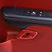 Voodonala for Challenger 2015-2023 Car Door Inner Door Handle Cover Trim Accessories for Dodge Challenger 2015-2023 (Red,ABS,2Pcs)