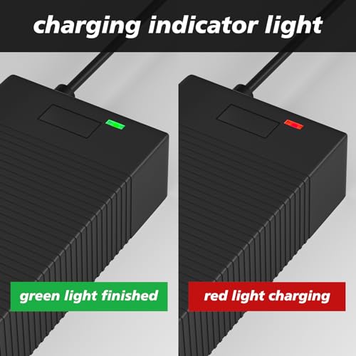 48V Lithium Battery Charger, 54.6V 2A Universal Electric Charger for Ebike Battery, 7-in-1 Charger for Hiboy Titan/Titan Pro /P6 /Jetson Haze/HeyBike/Sondors/Rad Power/Aventon (48V Only)