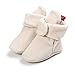Newborn Cozie Fleece Bootie, Unisex Infant Toddler Slippers Crib Shoes Warm Boots Non Skid Bottom