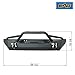 E-Autogrilles 87-06 Jeep Wrangler TJ YJ Black Textured Off Road Front Bumper With D-ring (51-0016)