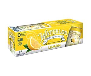 Waterloo Sparkling Water Lemon Flavor Zero Calorie No ...