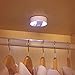 Anbock Motion Sensor Night Lights USB Rechargeable LED Closet Lights Wireless Under Cabinet Lighting Puck Lights Stick on Light for Cupboard Pathway Hallway Bathroom Bedroom Kitchen White 6000K 4 Pack