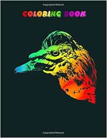 Download Coloring Book: muscovy duck colorful rainbow retro - 28 ...