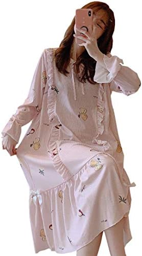 パジャマ ルームウェア ワンピース ネグリジェ 豪華な レディース 長袖 涼しい 可愛い 部屋着 大人 夏 便利服 ナイトウェア 旅行 ガールズ 少女 女の子